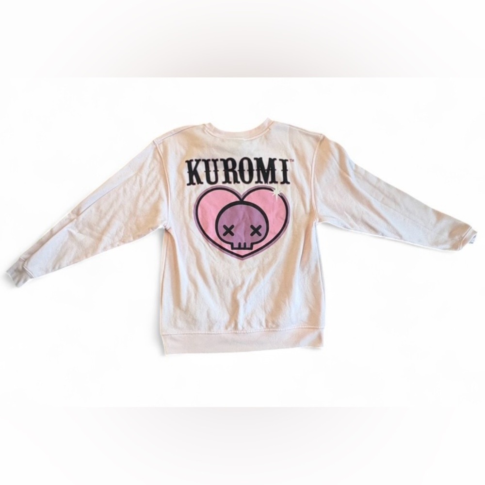 Sanrio Kuromi Pink Sweatshirt | Size Small | Cute Graphic Crewneck - Picture 4 of 9